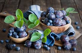 Blue berries plum